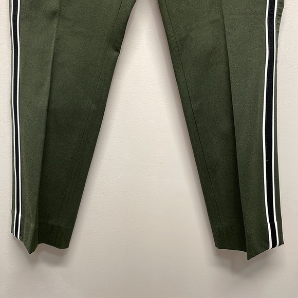 NWT Banana Republic Sloan Mid Rise Olive Green Side Stripe Trouser Pants 6S - Picture 3 of 16
